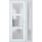 Vdomdoors Front Exterior Prehung FiberGlass Door Frosted Glass / Manux 8552 White Silk / Sidelight Exterior W MANUX8552EXD-WS-W36+14 x H80-RH - alternate 4