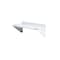 Zoro Select Stainless Steel Wall Shelf, 12"D x 24"W x 11-1/2"H, Silver 2HFZ9 - alternate 1