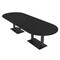 Skutchi Designs Racetrack Conference Table With Power Unit, 48 in W, 144 in L, Black HAR-RAC-48X144-DOU.BK-U999ST19-NA - alternate 1