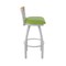 Holland Bar Stool Co 36in Swivel Extra Tall Bar Stool, Anodized Nickel Finish, Medium Back, Canter Kiwi Green Seat 881 - alternate 5