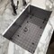 Whitehaus Collection Noah Plus 16 gauge Single Bowl Linen Textured Dual-Mount Sink Set WHNPL3318-GM - alternate 2