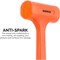 Neiko 2 LB Dead Blow Hammer, Neon Orange 02847A - alternate 3