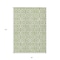 Homeroots 8' X 10' Artichoke Green And Ivory Geometric Washable Indoor Outdoor Area Rug 594824 - alternate 4
