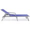 Leisuremod Marlin Patio Chaise Lounge Chair with Armrests in Grey Aluminum Frame, Navy Blue MLAGR-77NBU - alternate 4