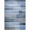 Homeroots 3' X 5' Denim Blue And Ivory Striped Washable Indoor Outdoor Area Rug 630981 - alternate 4