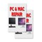 Signmission Pc & Mac Repair, Vinyl Decals Only 24 Inch x 36 Inch, Vinyl Decal, 2PK DSB-2436-2PACK-Pc & Mac Repair - alternate 1
