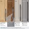 Amerock Urbanite 3-3/4 in 96 mm Center-to-Center Polished Chrome/Brushed Matte Black Cabinet Pull BP7789626BMB - alternate 3