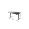 Homeroots 60" Adjustable Black and Gray Stainless Steel Standing Desk 397731 - alternate 2