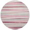 Homeroots 8' Pink Ivory And Gray Round Striped Washable Indoor Outdoor Area Rug 597351 - alternate 4