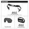 Milwaukee Tool BOLT Eye Visor - Tinted Dual Coat Lens (Compatible with Milwaukee Safety Helmets & Hard Hats) 48-73-1415 - alternate 4