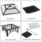 Pure Garden Round Outdoor Wood-Burning Fireplace, 5-Piece Fire Pit Set, 25 lb Box of Fire Starters 50-107FW - alternate 5