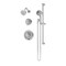 Symmons Braston HydroMersion Double Handle Shower Trim Kit with Hand Spray 589515TRM - alternate 1