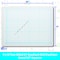 Flipside 9 x 12 Two Sided Quadrant Grid Dry Erase Board - 1/2" Square Class Pack  24 21024 - alternate 2