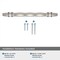 Amerock London 6-5/16 in 160 mm Center-to-Center Satin Nickel/Black Chrome Cabinet Pull BP36650G10BCR - alternate 2