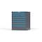 Strong Hold 8 drawer cabinet - (2x 2ft, 6x 3ft) - Blue accents - Keyed Alike S3036-PPAAS-0803FS - alternate 3