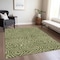 Homeroots 5' X 8' Olive Green And Light Green Abstract Washable Indoor Outdoor Area Rug 598987 - alternate 4