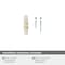Amerock Carrione 2-1/2 inch 64mm Length Marble White/Champagne Bronze Cabinet Knob BP36647MWCZ - alternate 2