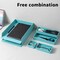 Deli NUSIGN Modular Desk Organizer Set, Rounded Corners, Light Blue ENS001 - alternate 3