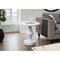 Monarch Specialties Accent Table 25"h, Indoor or Outdoor, Nightstand, Round, Side Table, White, Transitional I 4161 - alternate 3