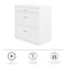 Space Solutions 30 in.W 3 Drawer Lateral File Cabinet for Home/Office, Fits Letter/Legal Sizes, White 25071 - alternate 6