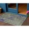 Homeroots 3' X 5' Olive Green And Dark Purple Abstract Washable Indoor Outdoor Area Rug 609361 - alternate 1