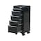 Viper Tool Storage 16-Inch 5-Drawer 18G Steel Rolling Tool/Salon Cart, Black V1605BLR - alternate 3