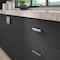 Richelieu 3 3/4-inch (96 mm) Center to Center Brushed Nickel Contemporary Cabinet Pull BP734596195 - alternate 3