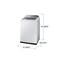 Samsung 4.9 cu. ft. Top Load ActiveWave Agitator and Active WaterJet Deep Fill Washer WA49B5205AW - alternate 4
