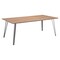 Homeroots 79" Wood Brown And Gray Steel Dining Table 394611 - alternate 3