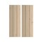 Ekena Millwork Rustic Three Board Joined Board-n-Batten Knotty Pine Faux Wood Shutters w/No Batten, 16 1/2"W x 88"H SHUBJN16X88KPPR - alternate 1