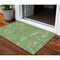 Homeroots 3' X 5' Green Blue And Ivory Abstract Washable Indoor Outdoor Area Rug 601050 - alternate 1