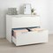 Lavish Home 2 Drawer File Cabinet Wooden Lateral Filing Cabinet with 2 Storage Drawers and Adjustable File Bars 80-FC-2D-W - alternate 5