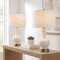 Jonathan Y Cox 22" Glass/Metal LED Table Lamp, White, 2PK JYL4033A-SET2 - alternate 3