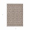 Homeroots 5' X 8' Ivory Taupe And Beige Floral Washable Indoor Outdoor Area Rug 582279 - alternate 5