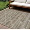 Homeroots 8' X 10' Taupe And Brown Geometric Washable Indoor Outdoor Area Rug 610730 - alternate 1