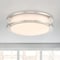 Designers Fountain 14 in. Modern Brushed Nickel Selectable 5 CCT Integrated LED Flush Mount for Bedrooms EV1414C5D-35 - alternate 1