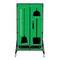 5S Supplies Housekeeping Shadow Board Broom Station V4, Green / Black Shadows, No Broom + Stand HSB-V4-GREEN-BO-STAND - alternate 1