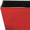 Homeroots 8in Red Recycled Plastic Indoor Outdoor Rectangular Planter Box 488290 - alternate 3