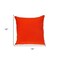 Homeroots 16" Orange Cotton Throw Pillow With Fringe 529260 - alternate 2