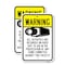 Signmission Warning Activities Are Recorded On Video To Aid Pr, 12'' X 18'' 2 Signs, Heavy Gauge Aluminum, 2PK A-1218-2PACK-24682 - alternate 1