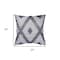 Homeroots 20" Blue Geometric Throw Pillow 554544 - alternate 3