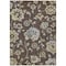 Homeroots 3' X 5' Chocolate Sky Blue And Artichoke Green Floral Washable Indoor Outdoor Area Rug 589458 - alternate 5