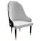 Leisuremod Elara Collection Wooden Dining Chair in Black/White EC59BLFW - alternate 1