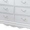 Homeroots 56" White Solid Wood Eight Drawer Double Dresser 486517 - alternate 5