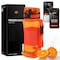 Squatz 24 Oz Poseidon Series Water Bottle for Protein and Fruit Shakes, Orange SQPSB-1O - alternate 1