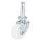 Prosource Swivel Caster, 1-1/4 in Dia Wheel, 1-1/4 in W Wheel, White, 40 lb, Steel Housing Material JC-B07-PS - alternate 1