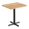 Flash Furniture Bennett 24 in x 30 in Solid Wood Indoor Tabletop in Natural with 22 in x 22 in Dining Height GSF-REC2430-NAT-T2222-GG - alternate 1