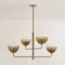 Troy Lighting August 34in wide 4 Light Chandelier in Patina Brass F3734-PBR - alternate 5