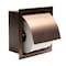 Alfi Brand PVD Brushed Copper Stainless Steel Recessed Toilet Paper Holder W/ Cover ABTPP77-BC - alternate 4