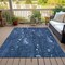 Homeroots 8' X 10' Blue And Ivory Abstract Washable Indoor Outdoor Area Rug 631164 - alternate 4